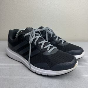 Men’s Adidas Duramo 7 Lace Up Running Shoes Athletic Sneakers Gray Black 11
